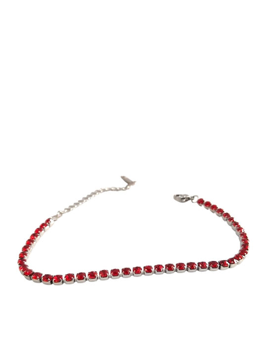 Kalliopi Silver Γυναικείο Βραχιόλι Ριβιέρα από Ατσάλι 23cm
