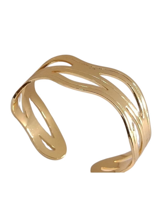 Kalliopi Silver Γυναικείο Βραχιόλι από Ατσάλι Επιχρυσωμένο