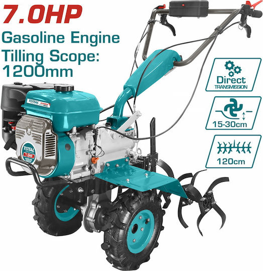 Total TGC12001 Viertakt Kultivator Benzin 7hp/212cc