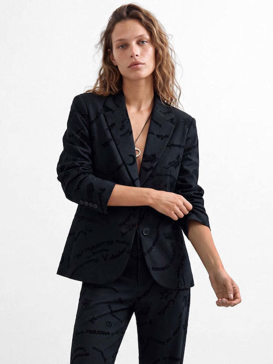 Desigual Desigual Damen Blazer Schwarz