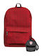 CHartini Poli School Backpack Elementary Red