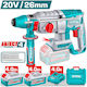 Total TRHLI-262085E Ciocan rotopercutor cu baterie 20V 2x4Ah