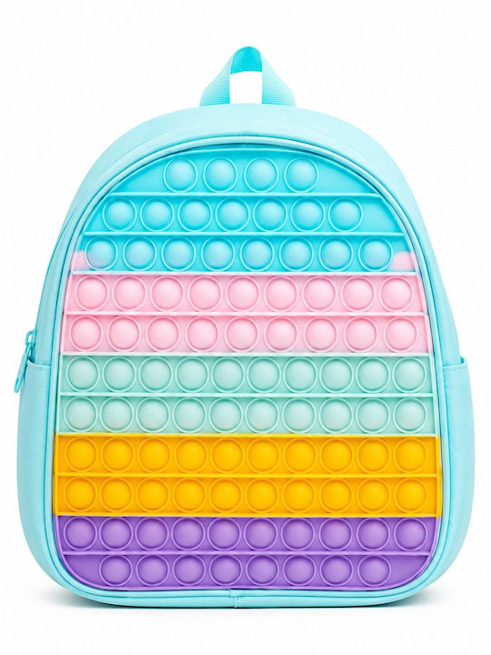Velve Ghiozdan De Spate Grădinița Cu Husă Pentru Sticlă De Apă Albastru Deschis 23 X 9 X 27 Cm