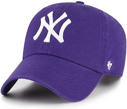 Mlb New York Yankees ’47 Clean Up Purple Adjustable Hat