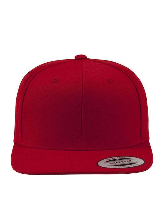 Klassischer Snapback Rot Rot Eins