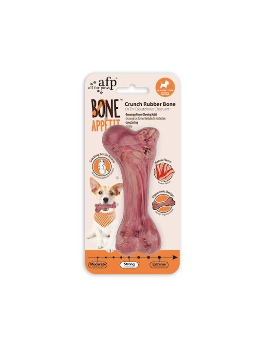 All For Paws Jucărie Os Pentru Câine Din Cauciuc Cu Gust De Bacon 1 Bucată