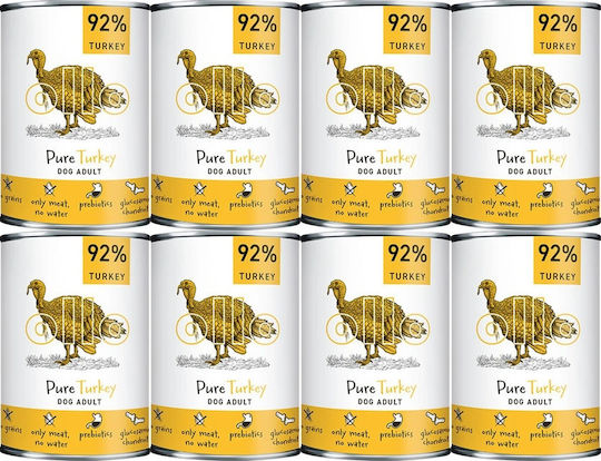 Ollo Hrana Umedă Pentru Câini Dietetică Cu Curcan Fără Cereale 8x400gr