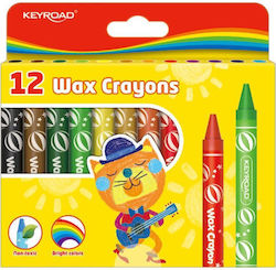 Keyroad Σετ Κηρομπογιές 12τμχ Kr-971305 Χονδρές 11mm