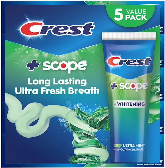 Crest Complete + Scope Outlast Ultra Οδοντόκρεμα για Τερηδόνα & Πλάκα 5x178gr