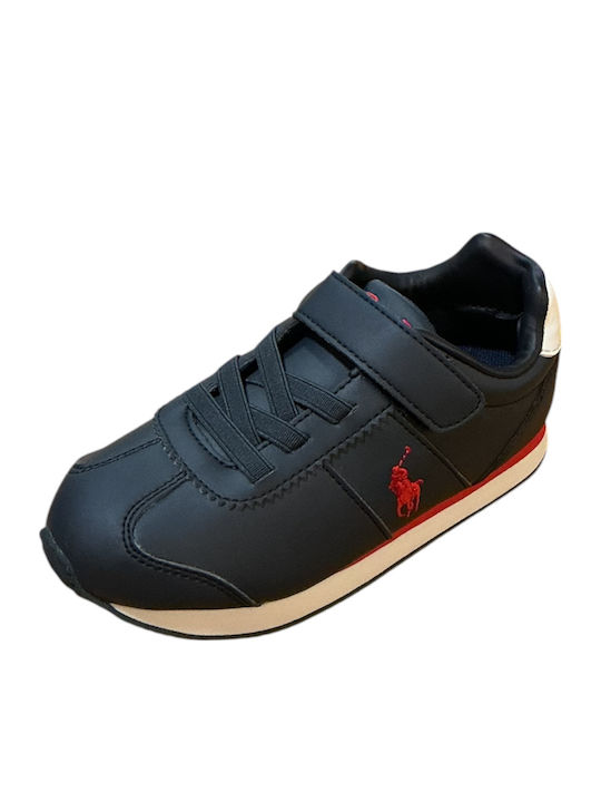 Polo Kids Sneakers with Hoop & Loop Closure Red