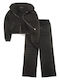Kids Sweatpants Set With Jacket Black