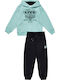 Kids Sweatpants Set With Top Olive Green 2 Pieces