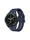Samsung Galaxy Watch 42mm 20mm Silikon Tragbare Bänder Marineblaue
