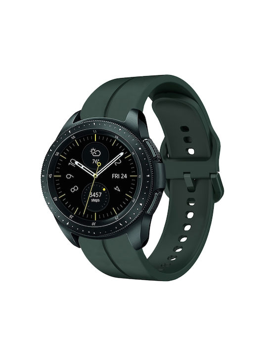 Samsung Galaxy Watch 42mm 20mm Curea de ceas Loop din silicon Verde închis