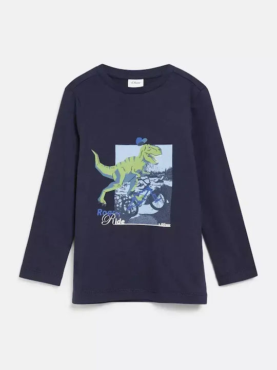 s.Oliver Kids Long-Sleeved Blue Top