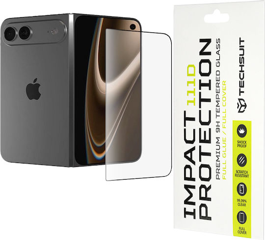 Techsuit 111d Пълен Протектор Стъкло Full Glue iPhone Ultra Черен