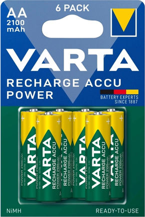 Varta Rechargeable Batteries AA 2100mAh 6pcs