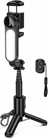 Hoco Gimbal Τρίποδο Mini Συσκευές 4.5'' 7'' Φωτισμό Τηλεχειρισμό Μαύρο K90 Feliz