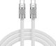 Leewello Leewello USB Typ-C Kabel Männlich Weiß Länge 1.2m 783087