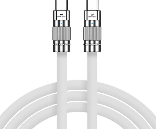 Leewello Leewello USB Typ-C Kabel Männlich Weiß Länge 1.2m 783087