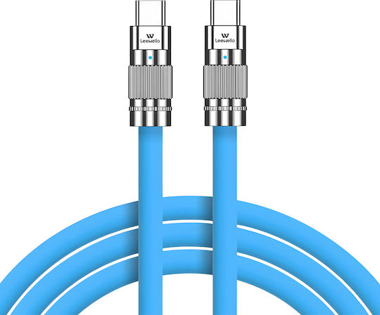 Leewello Leewello USB Typ-C Kabel Männlich Blau 2m