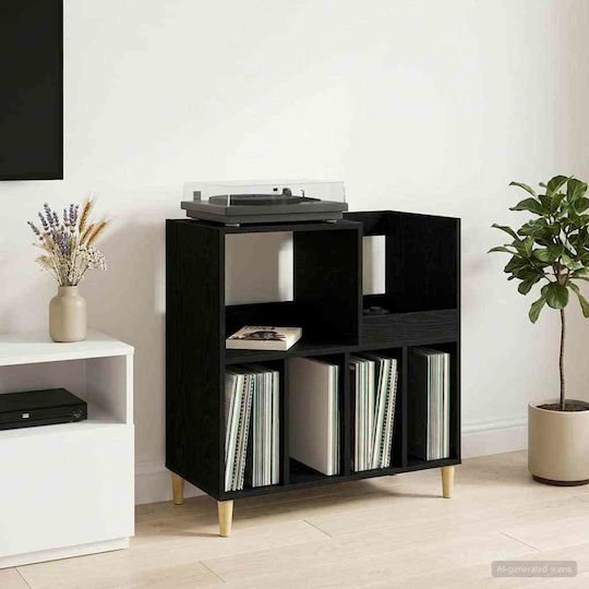 vidaXL Mobilier Hi-Fi Negru 39.5x82x82.5cm