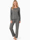 Comfort Summer Women's Pyjamas Set Brown