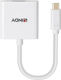 Lindy 43437 USB-C Male To VGA Female Converter White