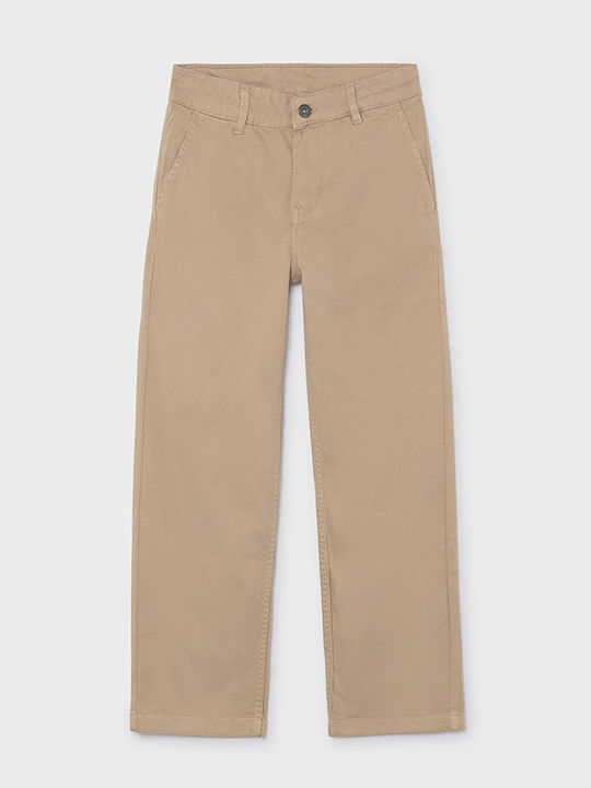 Mayoral Kids Trousers Beige