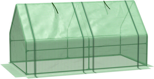 845-204V03GN House Type Greenhouse with Metallic Frame 1.8x0.9x0.9m