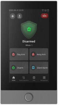 Hikvision Клавиатура за аларма с екран в Черен Цвят DS-PK670W/Black