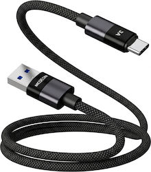 Moxom USB-C male - USB-A 1m (022485-Black) Moxom USB-C male - USB-A 1m (022485-Black)