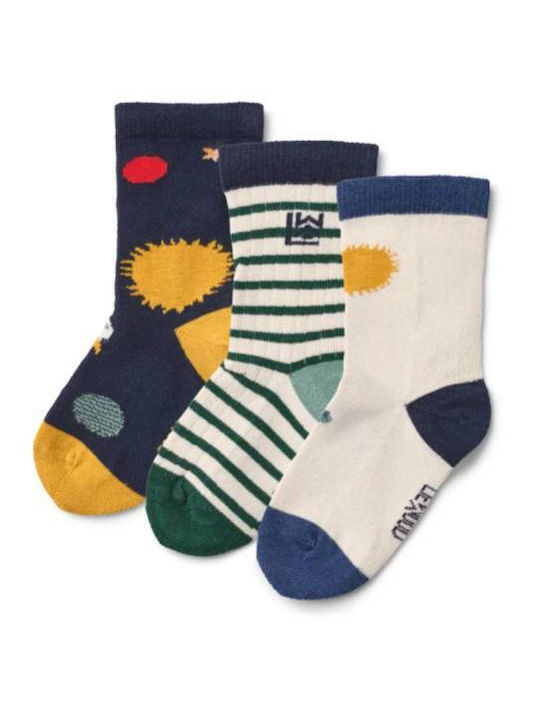 Liewood Kids' Socks Silas Universe Classic Navy 3 Pair
