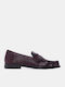 Mocasini Dama Loafers În Culoare Burgundia