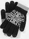 Schwarze Wolle Handschuhe