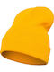 Beanie Unisex Beanie Knitted in Gold Colour
