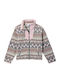 Kids Fleece Cardigan Pink Full Full
