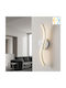 Keskor Modern Wall Lamp with Integrated LED Silver 12x9x40cm