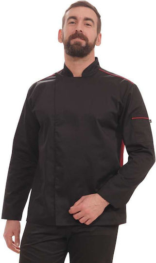 The Uniform Company Σακάκι Σεφ 100% Βαμβάκι Μαύρο