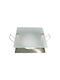 Gekas Metallic Recessed Spot with GU10 Bulb Base Silver