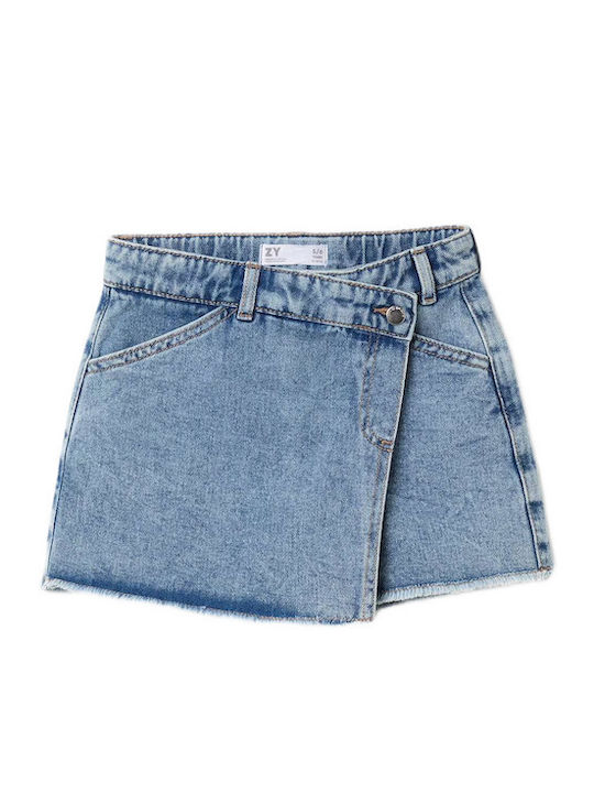 Fustă pentru copii din denim albastră