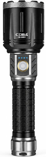 Bronces Coba Rechargeable LED Flashlight with Maximum Brightness 3000lm