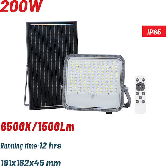 Bormann Wasserdichter Solar LED Flutlichter 200W Kaltweiß 6500K IP65