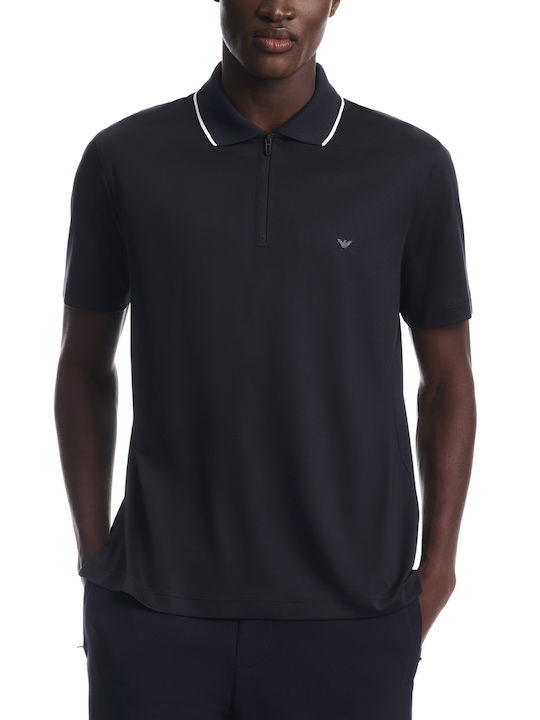 Emporio Armani Short Sleeve Blue Blouse