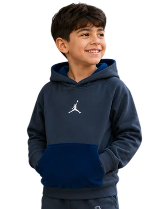 Fleece Kinder-Sweatshirt mit Kapuze Marineblau Jdb Play Your Way