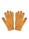 Gelbe Damen Gestrickte Handschuhe