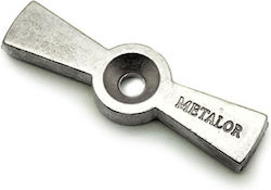 Doppel-Haken Messing 43x10x3mm Nickel Metalor 1...