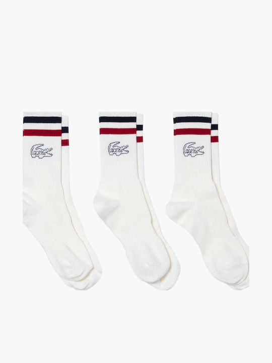 Lacoste Мъжки Чорапи Бели 3Pack Lacoste Мъжки Чорапи Бели 3Pack
