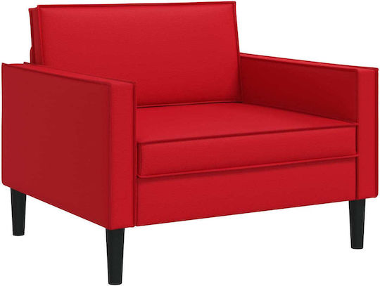vidaXL Relax Sessel aus Künstliches Leder Rot 105x84x91cm
