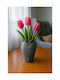 SteweHome Decorative Plastic Grey Vase 20x20xH20cm